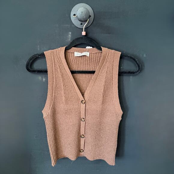 Zenana Jackets & Blazers - Zenana Ribbed Button Sweater Vest